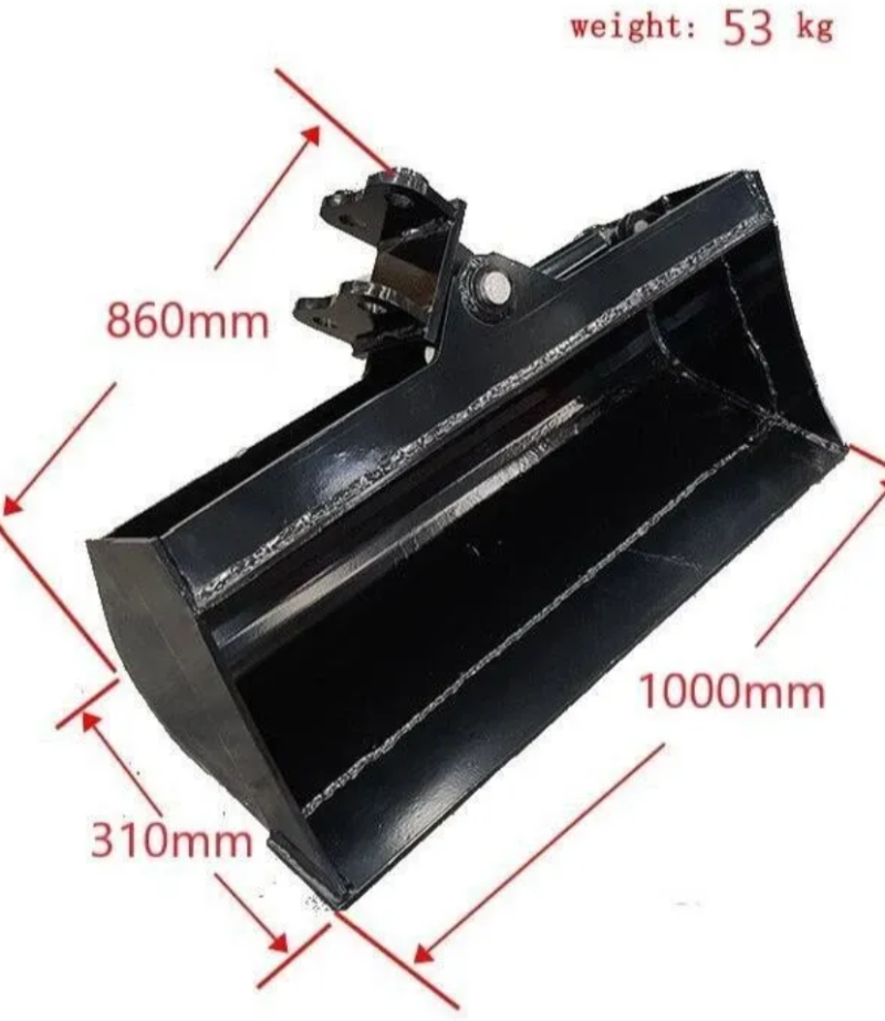 Excavator Attachment 1000mm Tilt Bucket 39" Hydraulic Tilting Bucket Heavy Duty USA