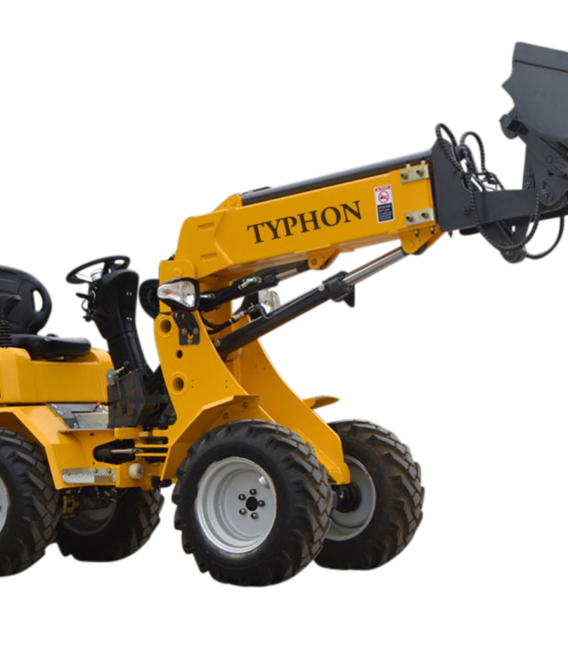 New TYPHON Wheel Loader with Kubota D1105 engine 24 hp 1 ton Load USA
