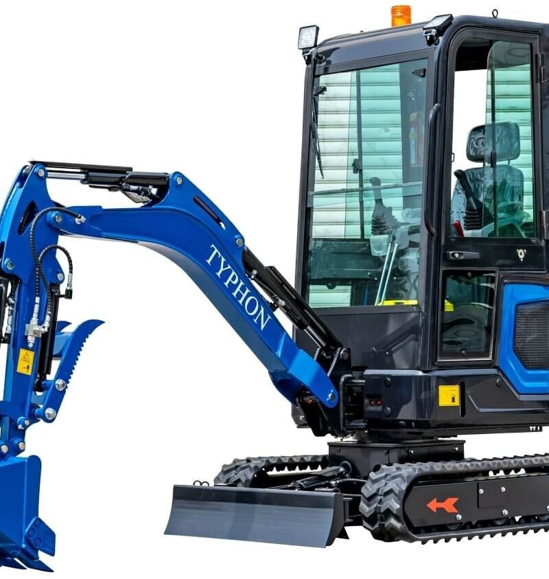 TYPHON TERROR XIX Prestige Mini Excavator – 1.8 Ton Trench Digger with Boom Swing