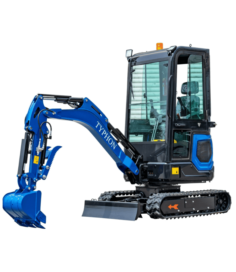 TYPHON 18 FLEX PRO 1.8 Ton Mini Excavator USA with 12 attachments
