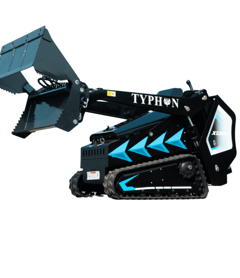 4-In-1 Bucket Combo Mini Skid Steer attachment for TYPHON STOMP X1300 & STOMP 509