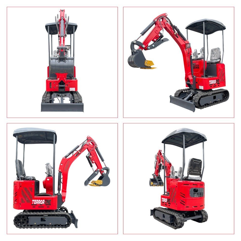 TYPHON TERROR ONE STORM 1 Ton Mini Excavator Trench Digger with Hydraulic Oil Cooler Canopy & Wide Bucket Ideal for Garden, Farm, Park & Road Work Digging, Drilling, Bull-Dozing - Image 10