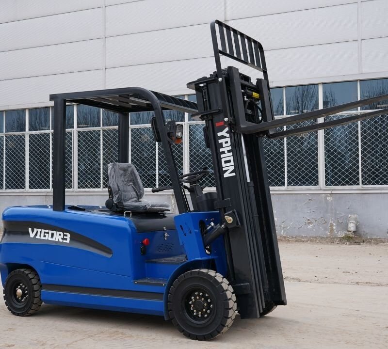 New 2025 TYPHON VIGOR 3.0 Blue Electric Forklift 3 Ton Lifter Lift Truck Jitney Hi-Lo