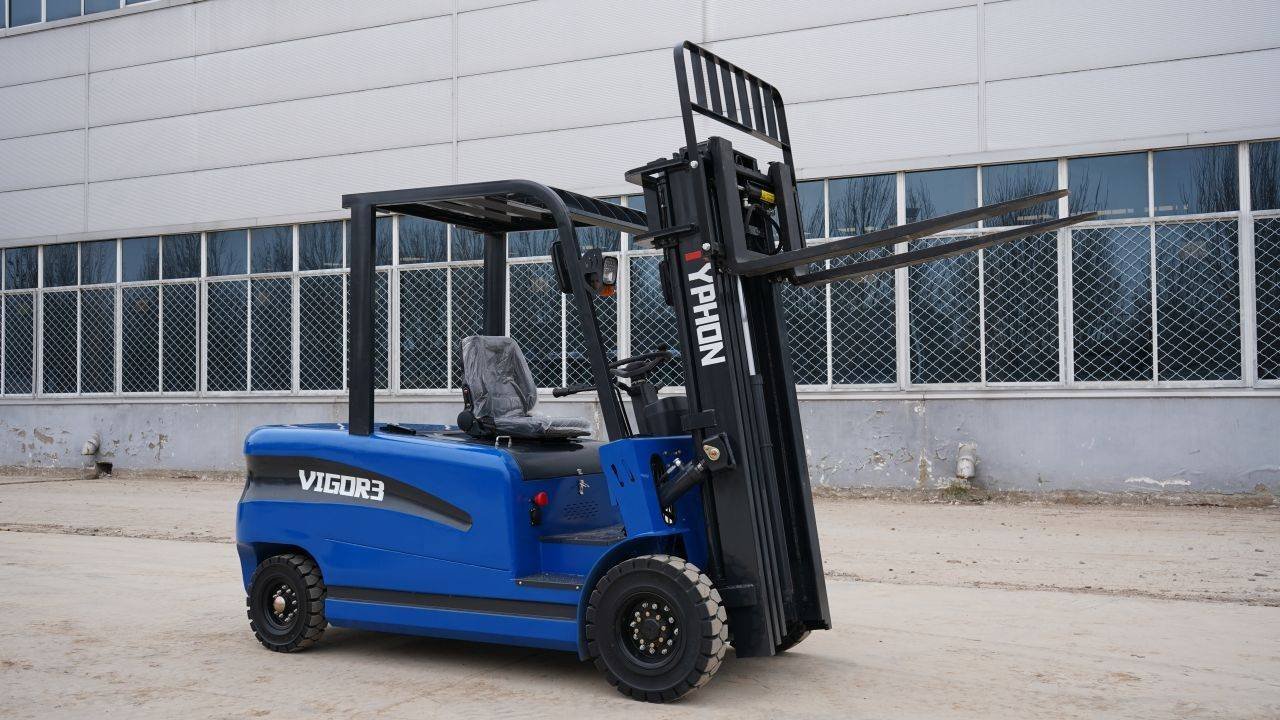 New 2025 TYPHON VIGOR 3.0 Blue Electric Forklift 3 Ton Lifter Lift Truck