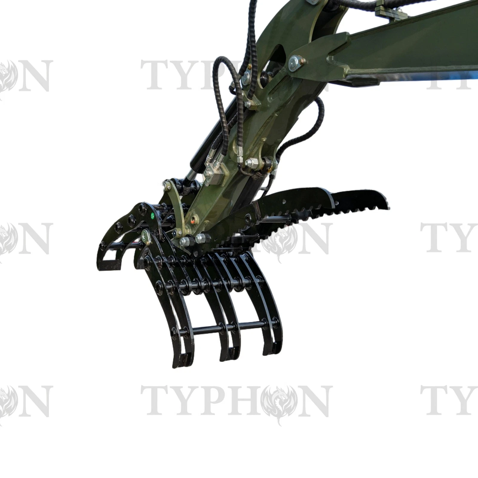 Compact Grapple Attachment For 2-3 ton Mini Excavator Wide Opening Wood Grab - Image 6