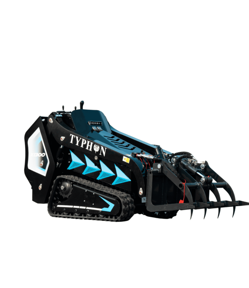 Hydraulic Wood Grabber Attachment Mini Skid Steer TYPHON STOMP X1300 & STOMP 509