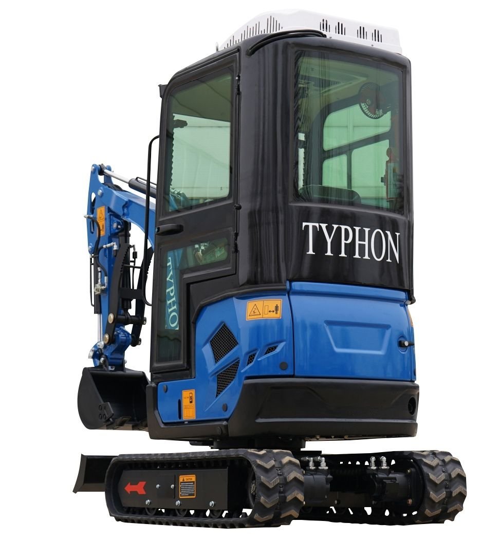 2025 4000 lb TYPHON TERROR XVII Cabin Mini Excavator Rubber Track with Kubota D902 Diesel Engine USA - Image 8