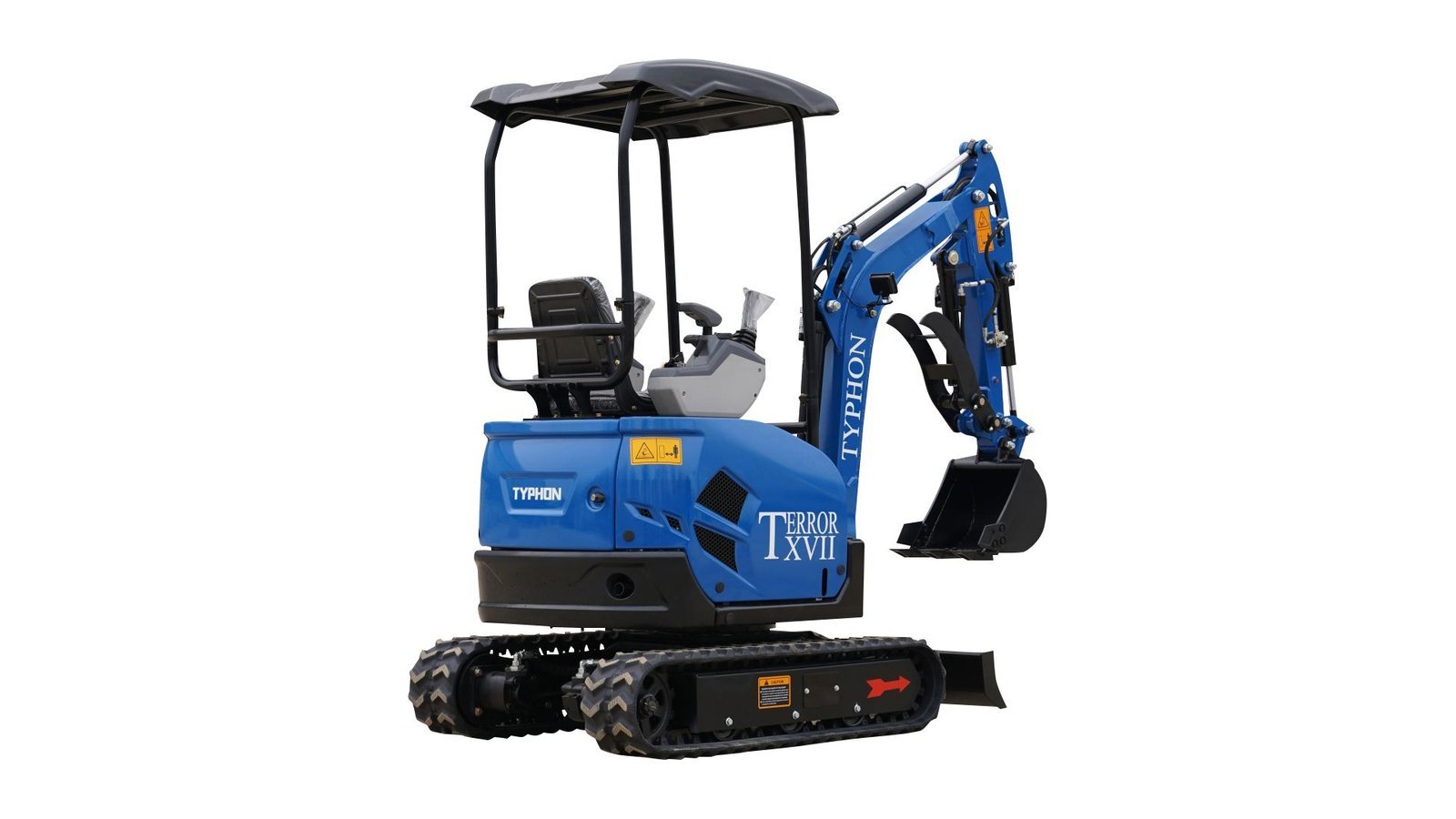 2025 3800 lb TYPHON TERROR XVII Mini Excavator Rubber Track with Kubota D902 Diesel Engine USA - Image 11