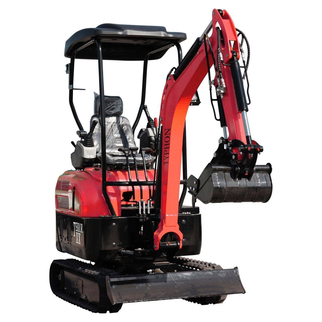 2025 4,000 lb TYPHON TERROR XX Mini Excavator Rubber Track with Kubota D902 Diesel Engine USA - Image 6