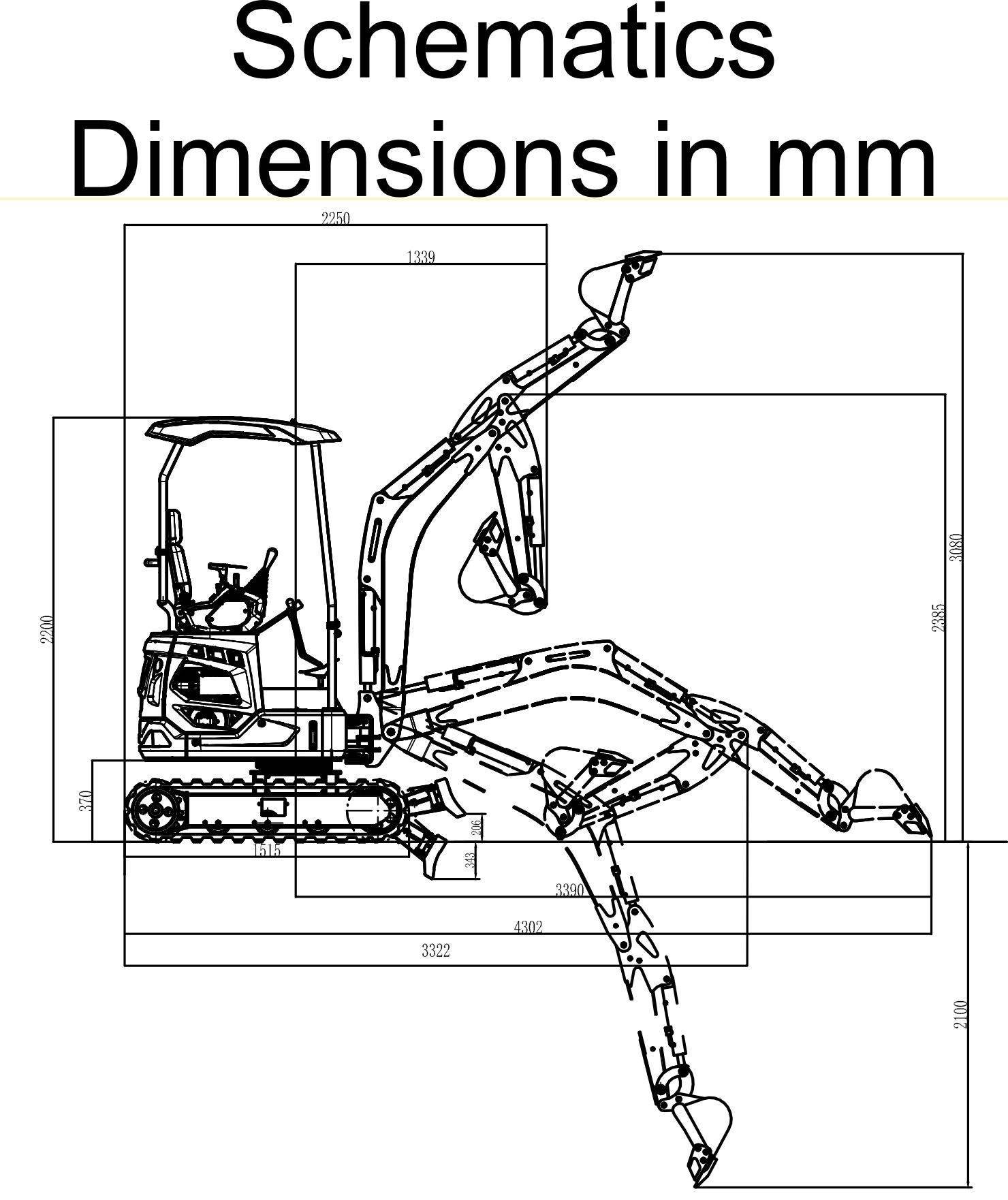 TYPHON 18 FLEX PRO 1.8 Ton Mini Excavator USA with 12 attachments - Image 9