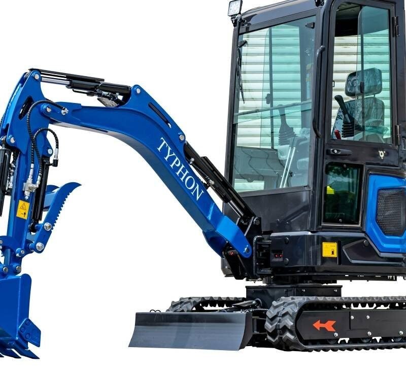 TYPHON 18 FLEX PRO 1.8 Ton Mini Excavator USA with 12 attachments