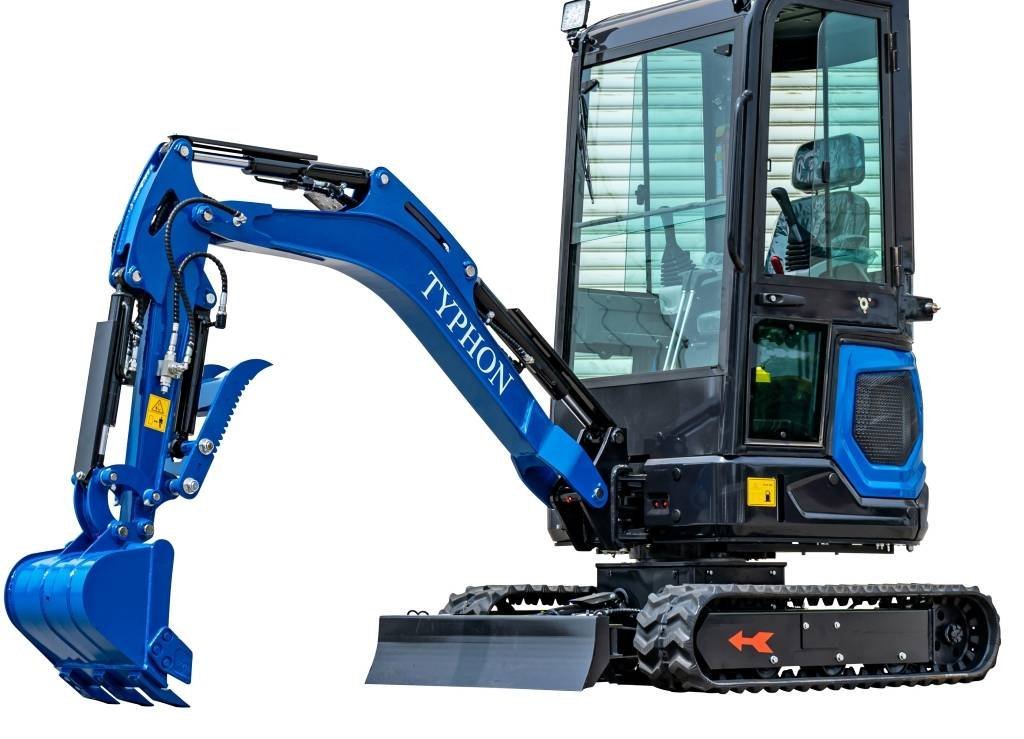 TYPHON 18 FLEX PRO 1.8 Ton Mini Excavator USA with 12 attachments
