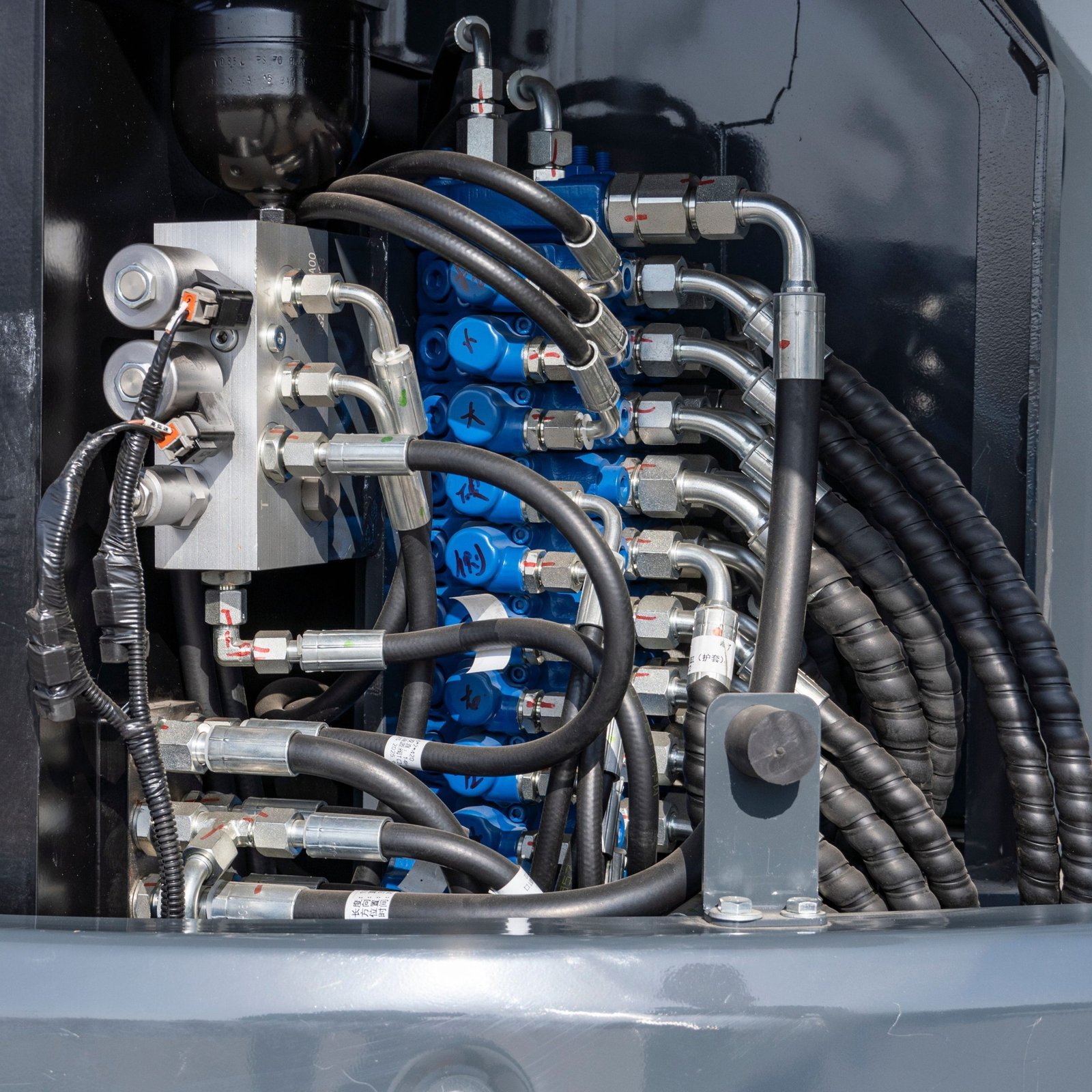 TYPHON KUVUO 4.0 four ton cabin mini excavator w Kubota D1703 Diesel engine Metal Tracks, Boom Swing, AC Heater, Hydraulic Control - Image 23