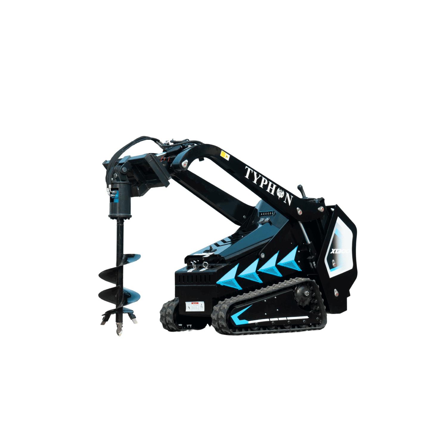 TYPHON STOMP X1300 & STOMP 509 Mini Skid Steer Auger Attachment 200mm Hydraulic - Image 8