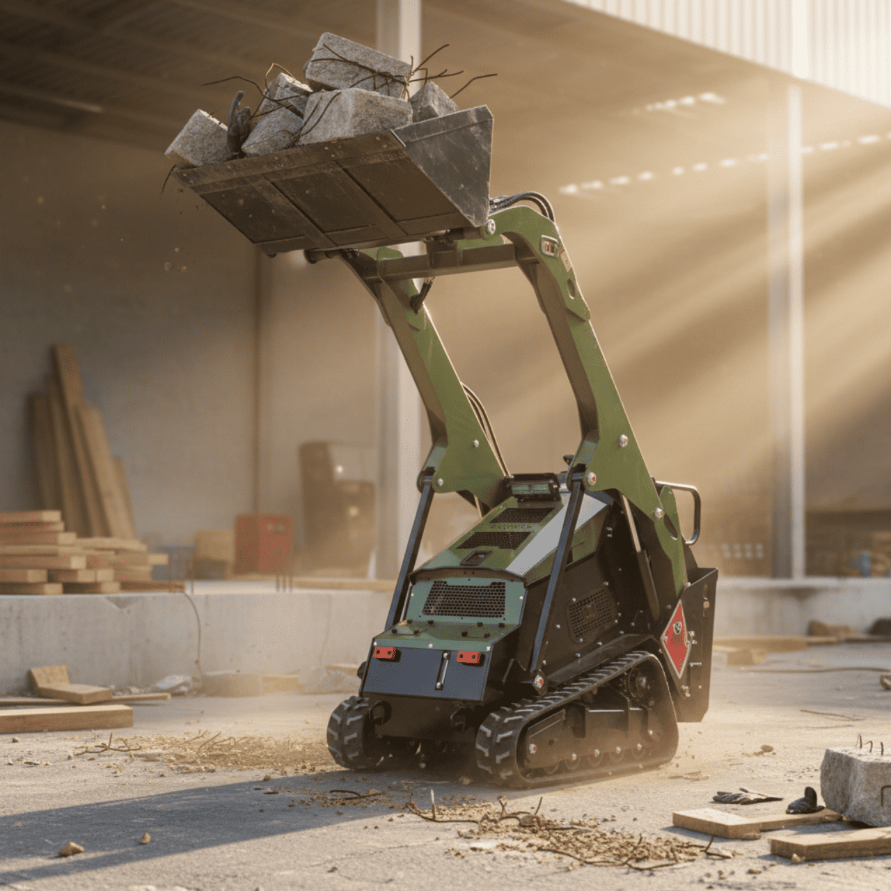 TYPHON Stomp V1000 24HP Kubota D1105 Water Cooled Diesel Skid Steer Pilot Control - Image 14