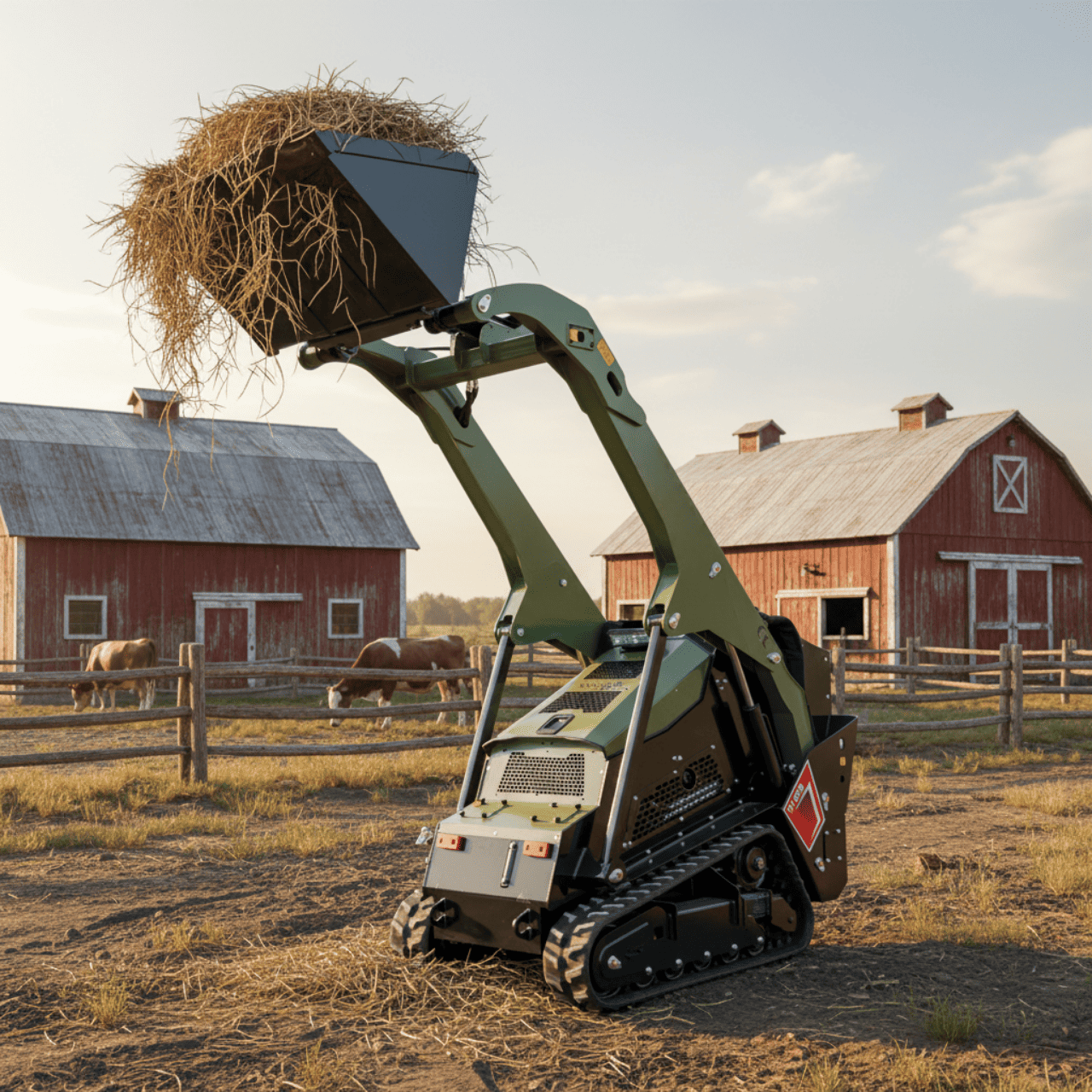 TYPHON Stomp V1000 24HP Kubota D1105 Water Cooled Diesel Skid Steer Pilot Control - Image 16