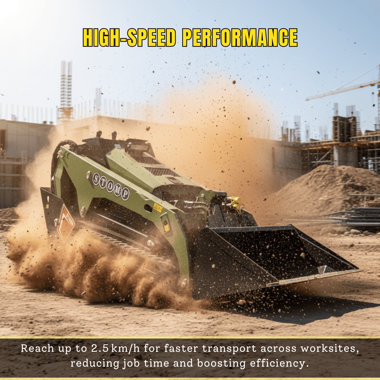 TYPHON Stomp V1000 24HP Kubota D1105 Water Cooled Diesel Skid Steer Pilot Control - Image 18