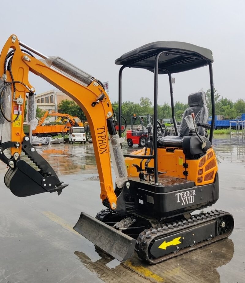 TYPHON TERROR XVIII Mini Excavator – 4000lbs Digger with 0.03 cbm Bucket USA
