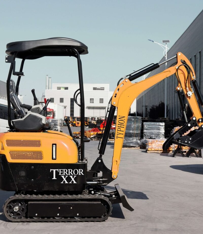 2025 4,000 lb TYPHON TERROR XX Mini Excavator Rubber Track with Kubota D902 Diesel Engine USA