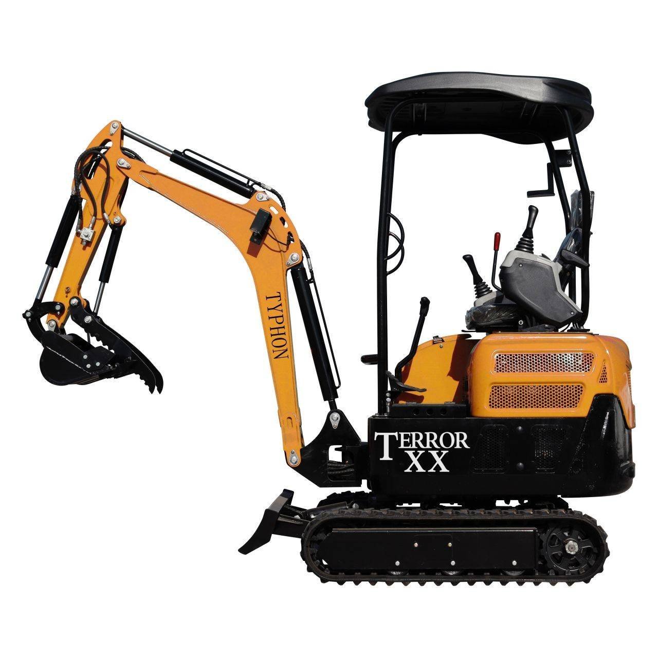 2025 4,000 lb TYPHON TERROR XX Mini Excavator Rubber Track with Kubota D902 Diesel Engine USA - Image 6