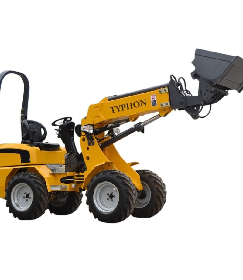 New TYPHON Wheel Loader with Kubota D1105 engine 24 hp 1 ton Load USA