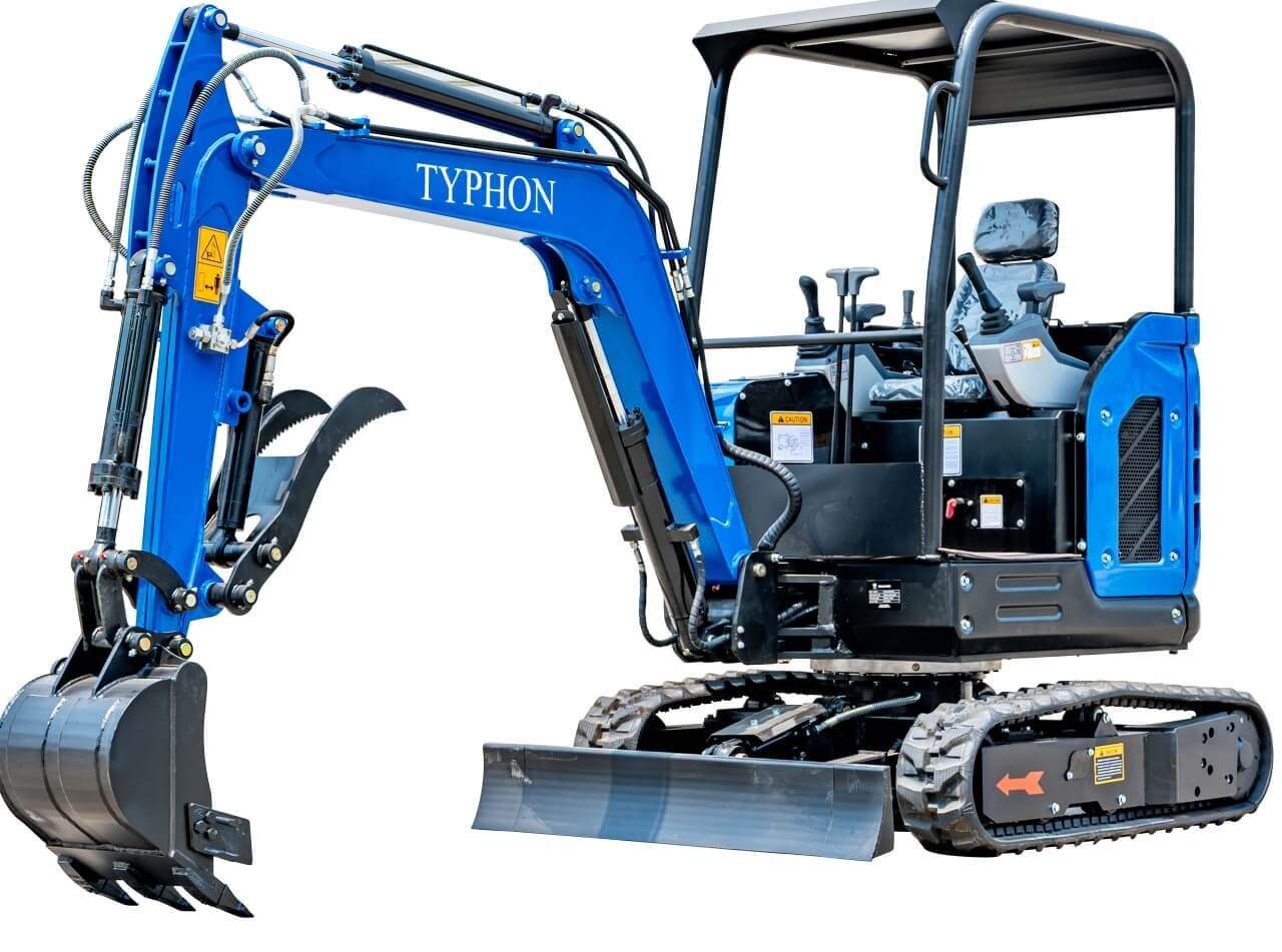 TYPHON TERROR X2 STORM Mini Excavator 2.5 Ton Diesel Kubota V1505 25HP Engine USA - Image 2