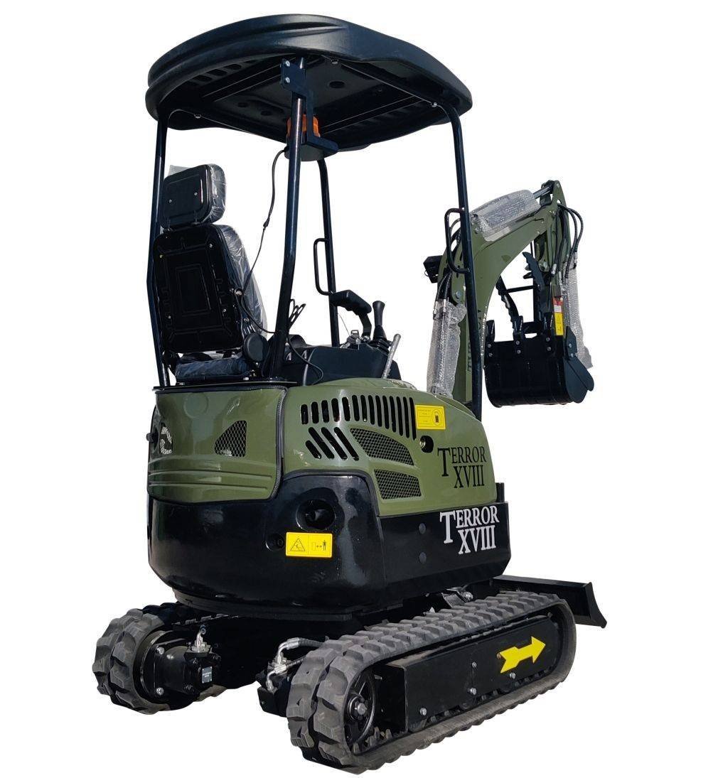 2025 4000 lb Typhon Terror XVIII Mini Excavator Rubber Track with Kubota Diesel Engine USA - Image 10