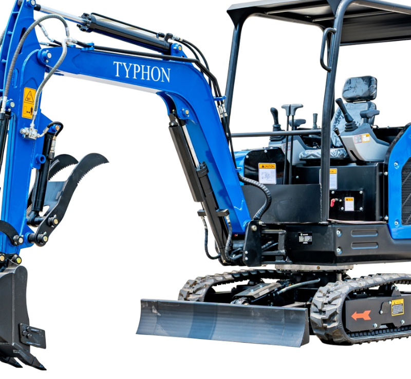 TYPHON TERROR X2 STORM Mini Excavator 2.5 Ton Diesel Kubota V1505 25HP Engine USA