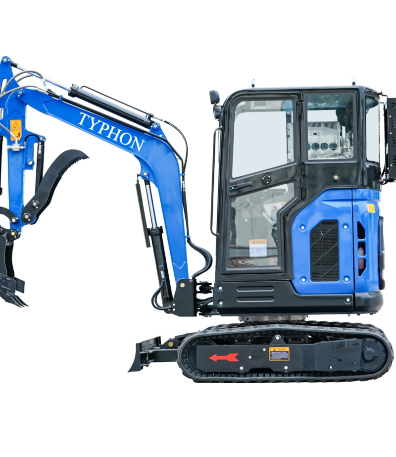 TYPHON TERROR X2 Mini Excavator 2.7 Ton EPA Diesel Kubota V1505 Engine USA