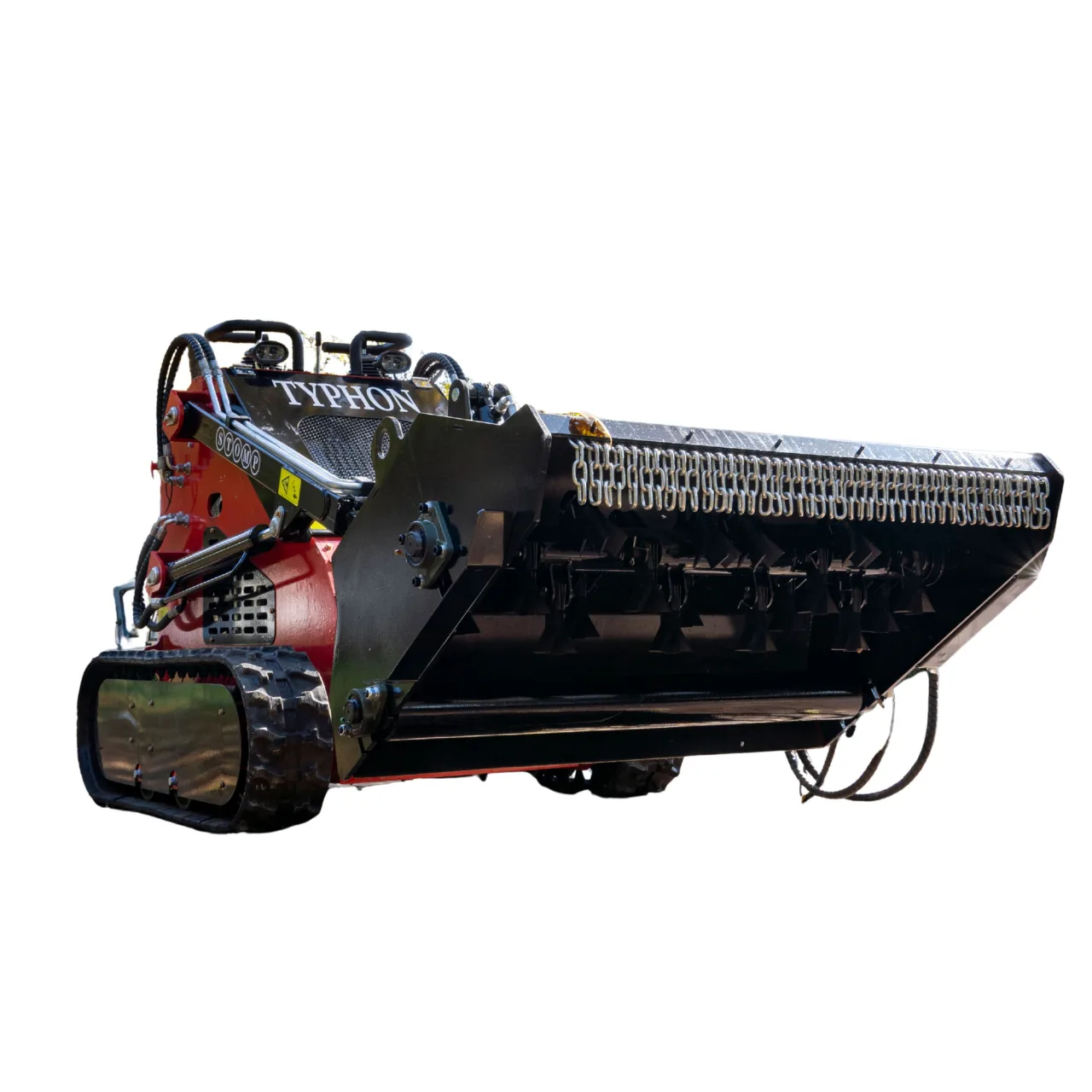 1450mm Heavy Duty Flail Mower Attachment 19 Teeth for TYPHON Mini Skid Steer