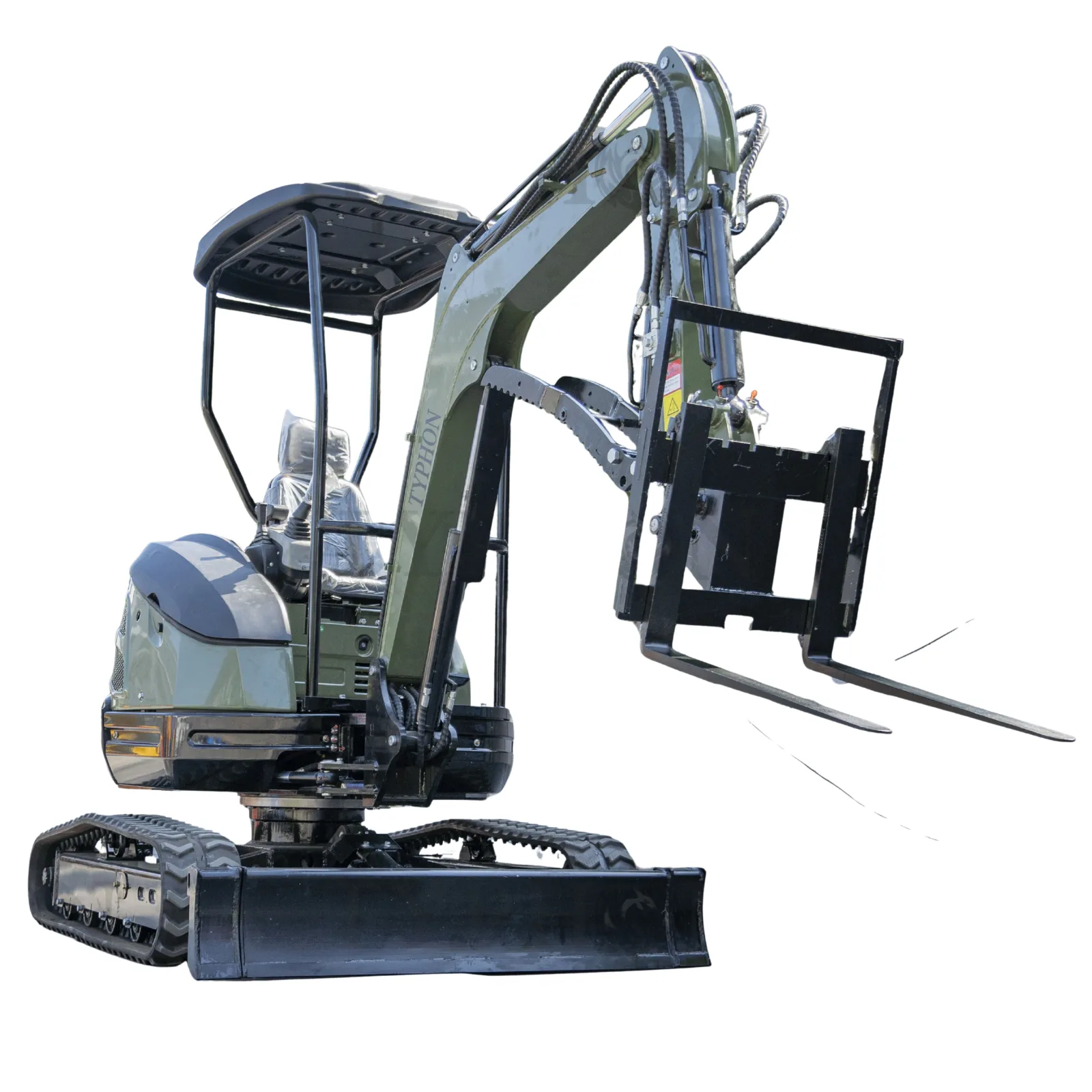 Pallet Fork Attachment Adjustable Stabilizer Bar USA for TERROR XXV and other 2.1-3 Ton Mini Excavators - Image 3
