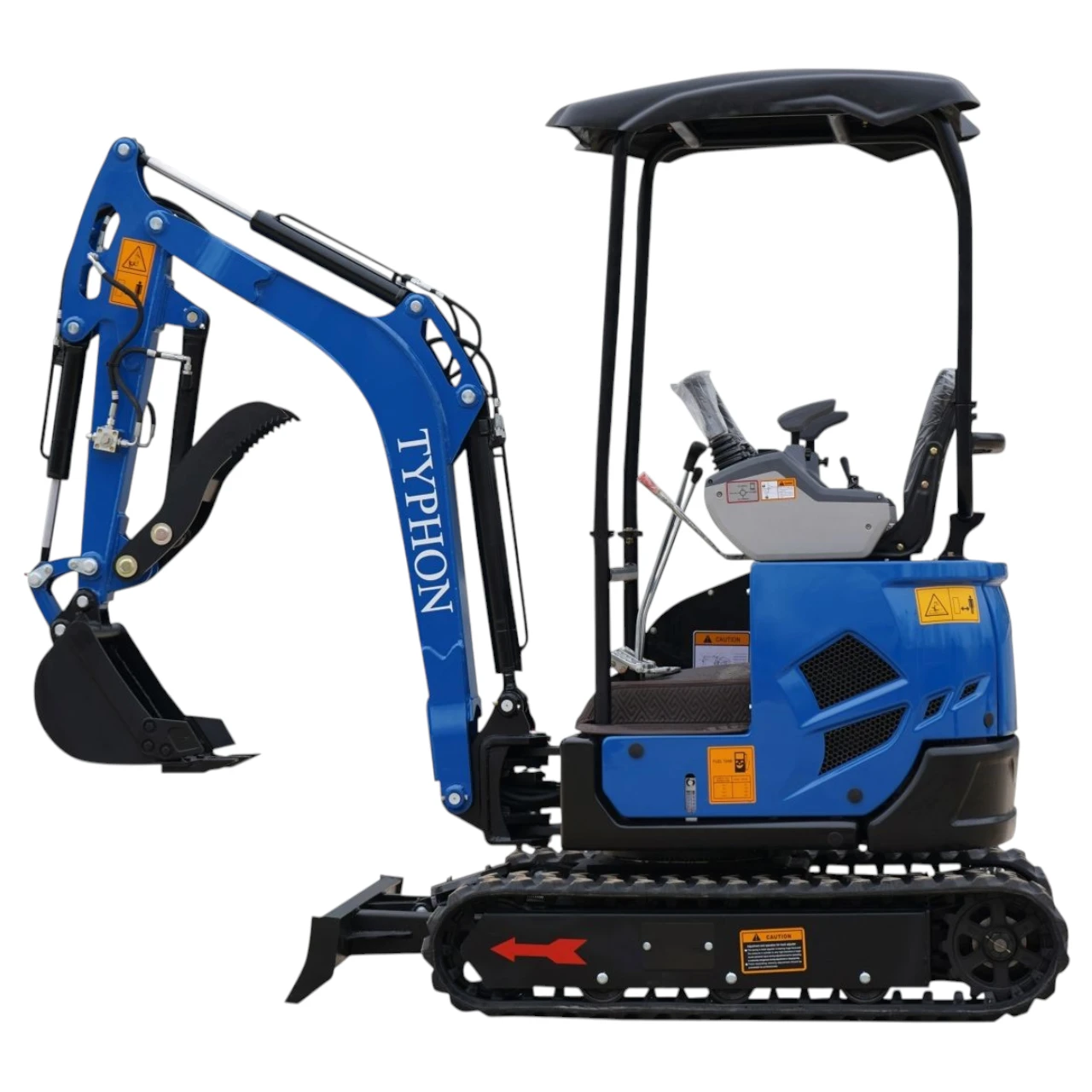 2025 3,800 lb TYPHON TERROR XVII Mini Excavator Rubber Track with Kubota D902 Diesel Engine USA - Image 4