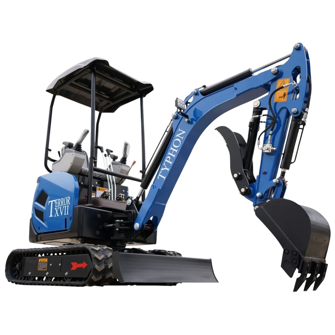 2025 3,800 lb TYPHON TERROR XVII Mini Excavator Rubber Track with Kubota D902 Diesel Engine USA - Image 5