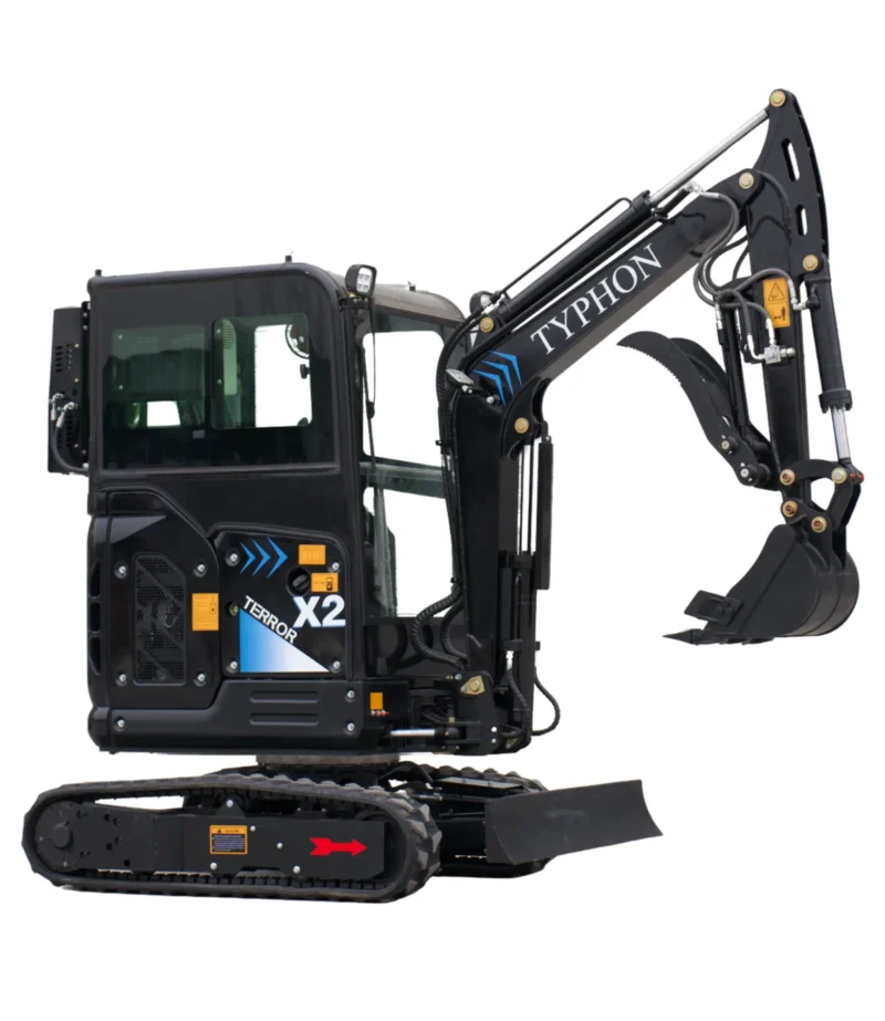 TYPHON TERROR X2 MAX 2.7-Ton Mini Excavator Powerful, Yanmar Engine, Cabin with A/C & Heater, Pilot Control, Boom Swing