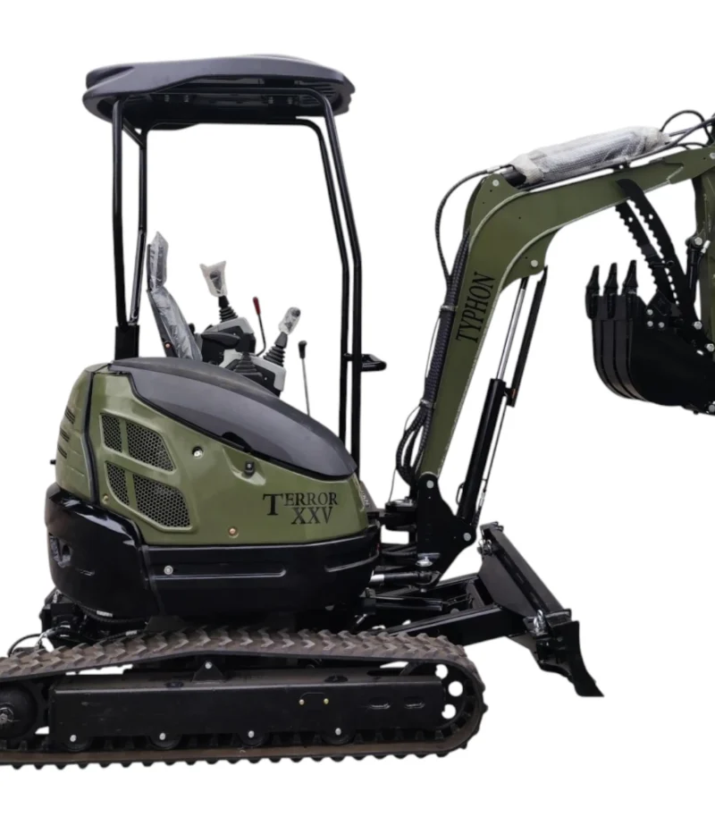 TYPHON TERROR XXV 2.5 Ton Mini Excavator KUBOTA Diesel Engine USA