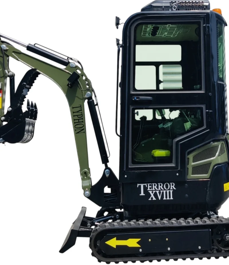 TYPHON TERROR XVIII Prestige 2 Ton Mini Excavator KUBOTA Diesel Engine USA