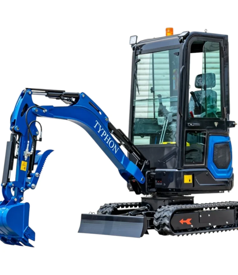 TYPHON 18 FLEX PRO 1.8 Ton Mini Excavator USA with 12 attachments