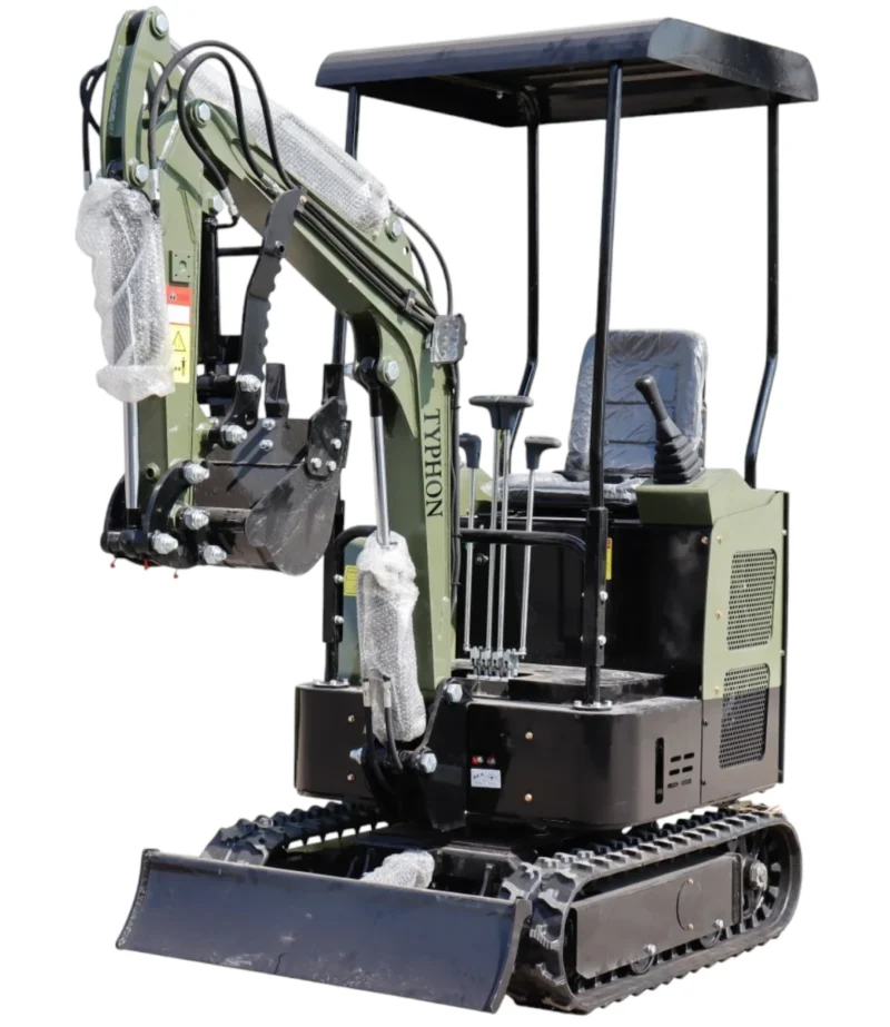 TYPHON TERROR XV STORM Mini Excavator – 1.05 Ton Trench Digger 13.5hp B&S EPA Engine USA