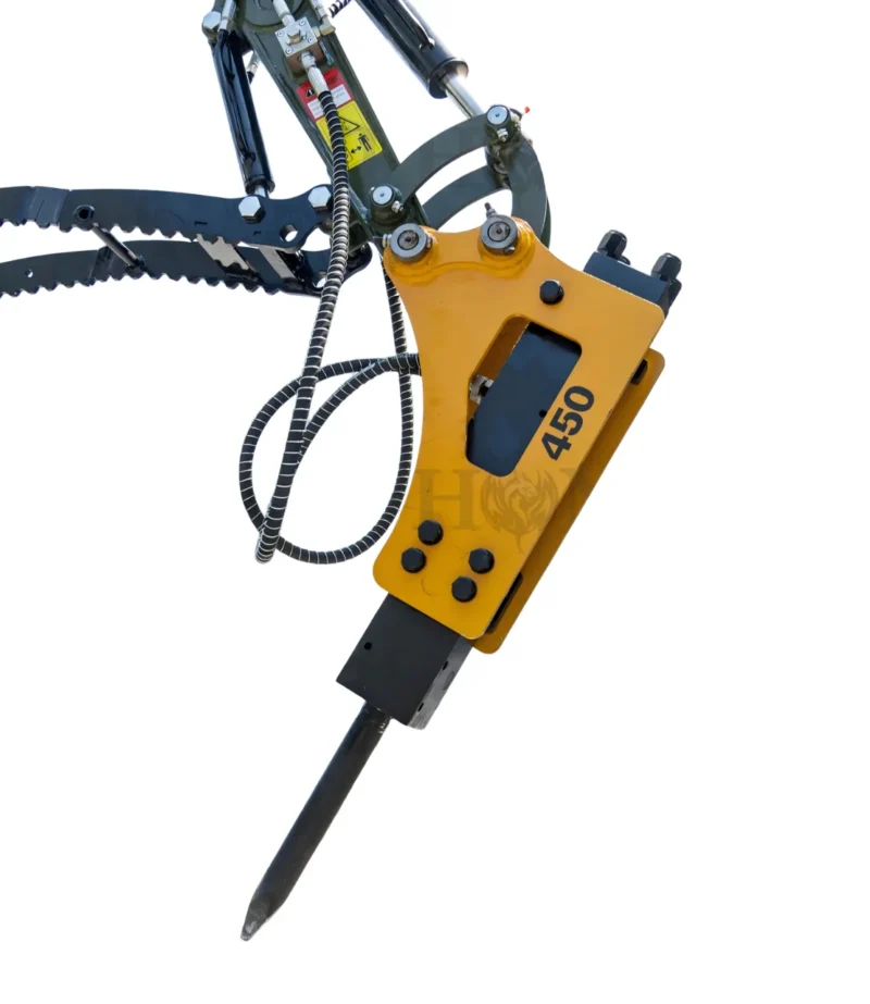 Hydraulic Hammer Attachment Hydraulic Breaker Hammer for TERROR XXV and other 2.1-3 Ton Mini Excavators USA