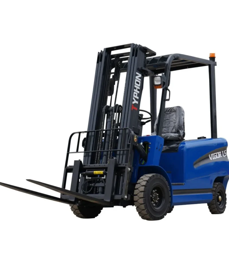New 2025 TYPHON VIGOR 1.5 Blue Electric Forklift 1.5 Ton Lifter Lift Truck Jitney Hi-Lo