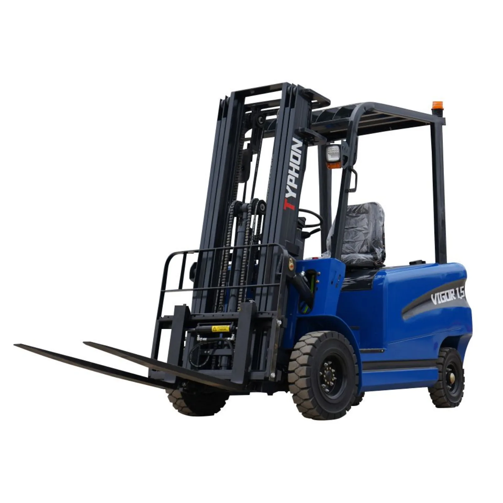 New 2025 TYPHON VIGOR 1.5 Blue Electric Forklift 1.5 Ton Lifter Lift Truck Jitney Hi-Lo