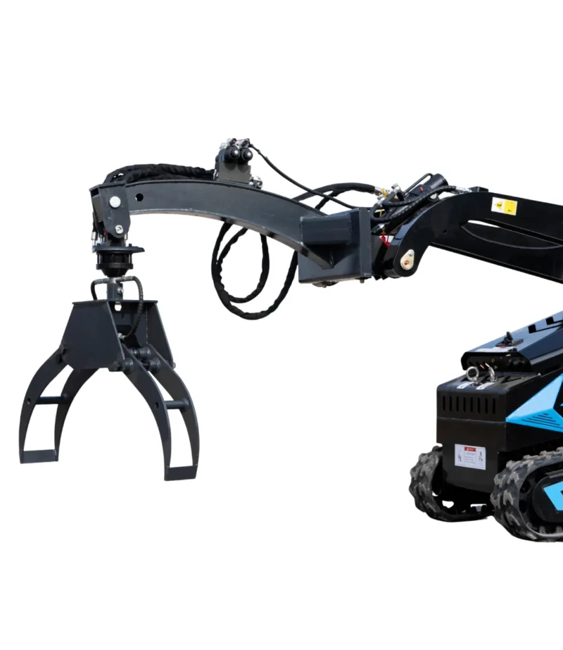 360° Hydraulic Rotary Wood Grabber for TYPHON STOMP X1300 & STOMP 509 Mini Skid Steers