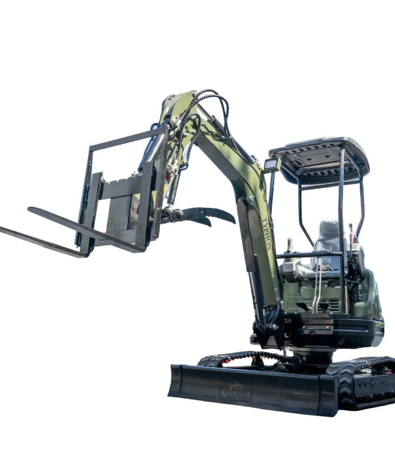 Pallet Fork Attachment Adjustable Stabilizer Bar USA for TERROR XXV and other 2.1-3 Ton Mini Excavators