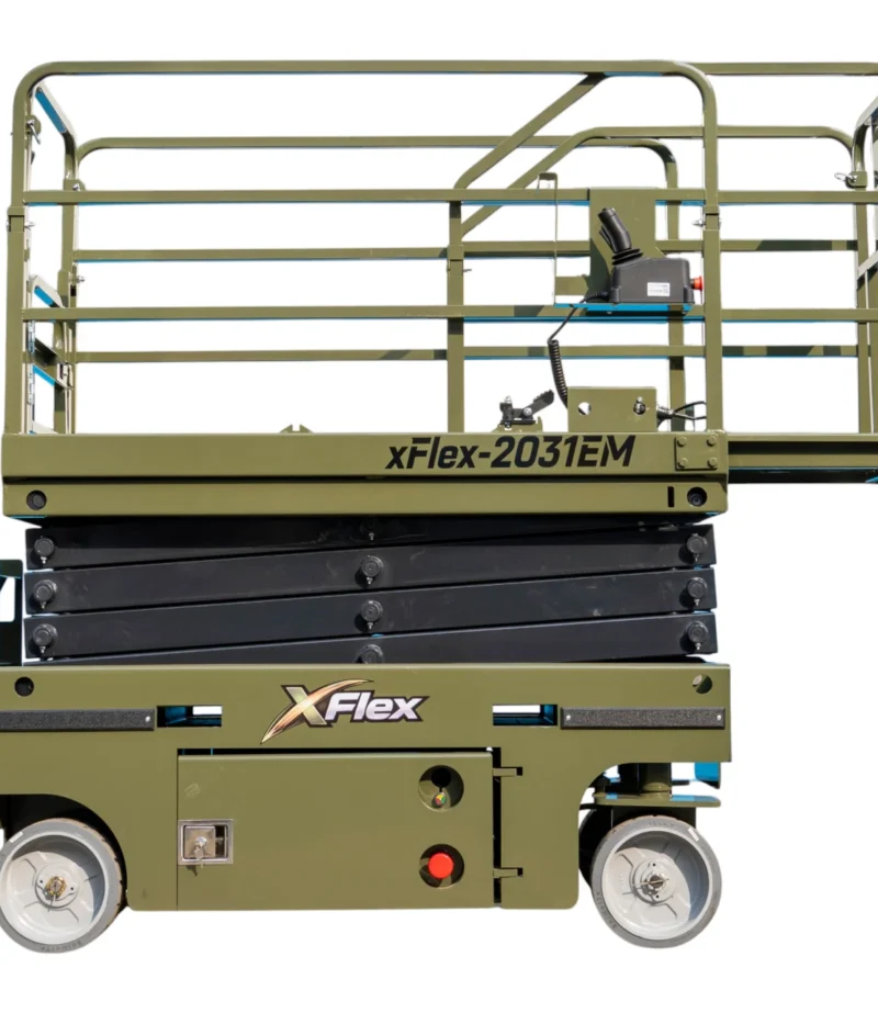 TYPHON xFLEX-2031EM 1.2 Ton Electric Mini Scissor Lift with 20ft Max Platform Height and 19.7" Platform Extend