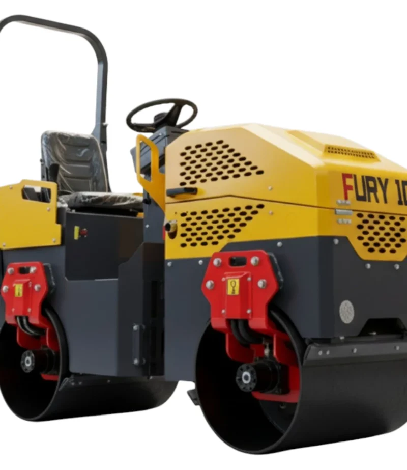TYPHON Fury 10 Mini Road Roller 1Ton Hydraulic oil B&S 13.5hp gas USA air-cooled