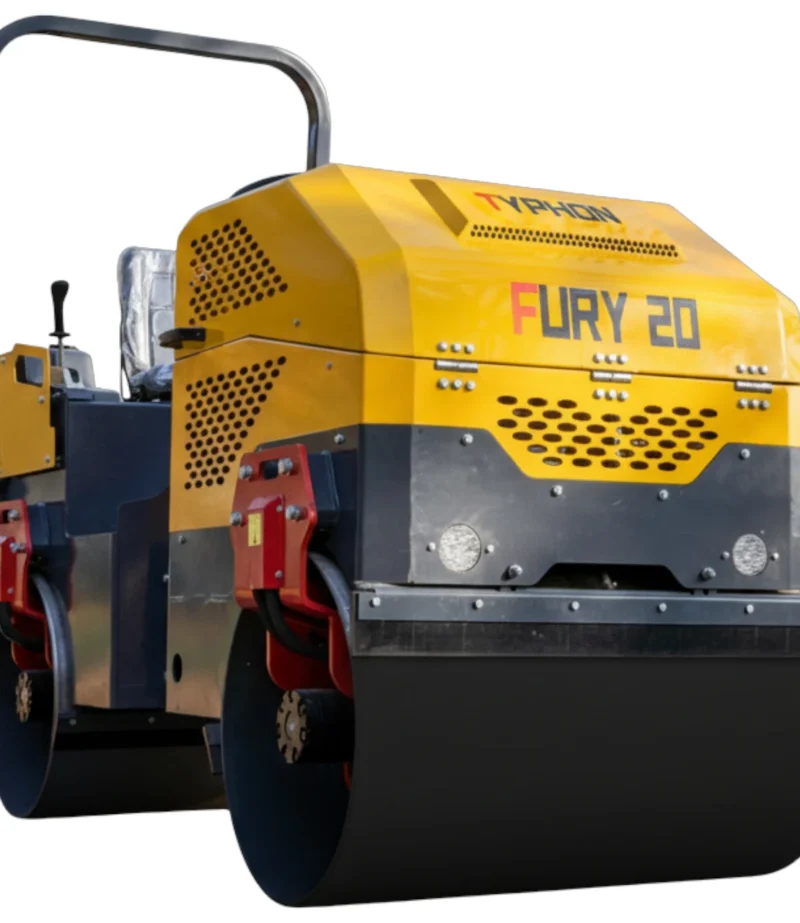 TYPHON FURY 20 Mini Road Roller 2Ton Hydraulic Oil Vibratory B&S 23hp USA engine