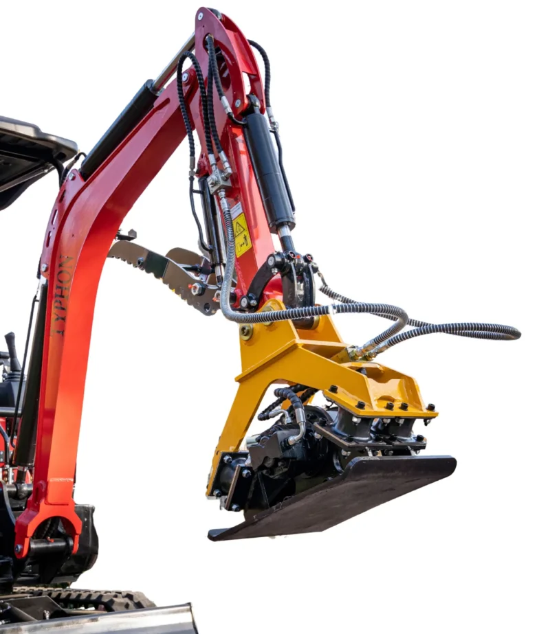 TYPHON Compatible Hydraulic Plate Compactor Attachment for Mini Excavators 1 Ton to 2 Ton