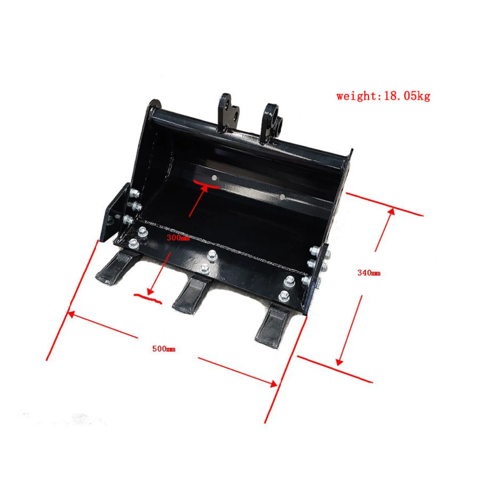 500mm Trenching Bucket General Purpose w teeth for Mini Excavator USA - Image 2