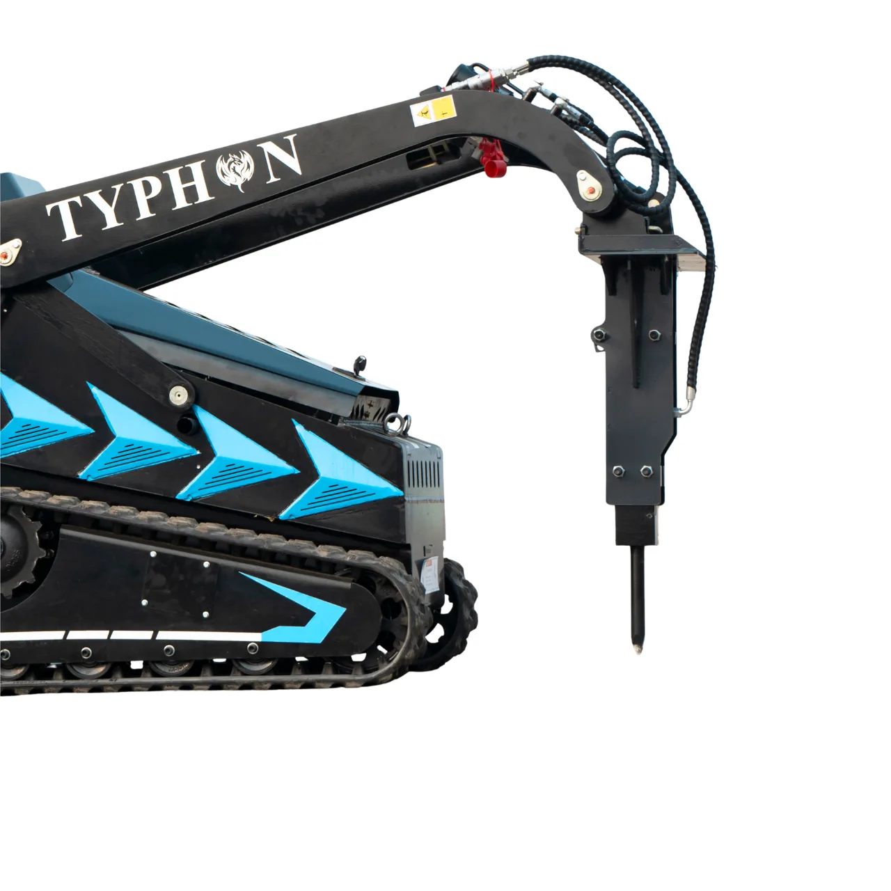 Hydraulic Rock & Concrete Breaker Hammer for TYPHON STOMP X1300 & STOMP 509 Mini Skid Steer Loader - Image 2