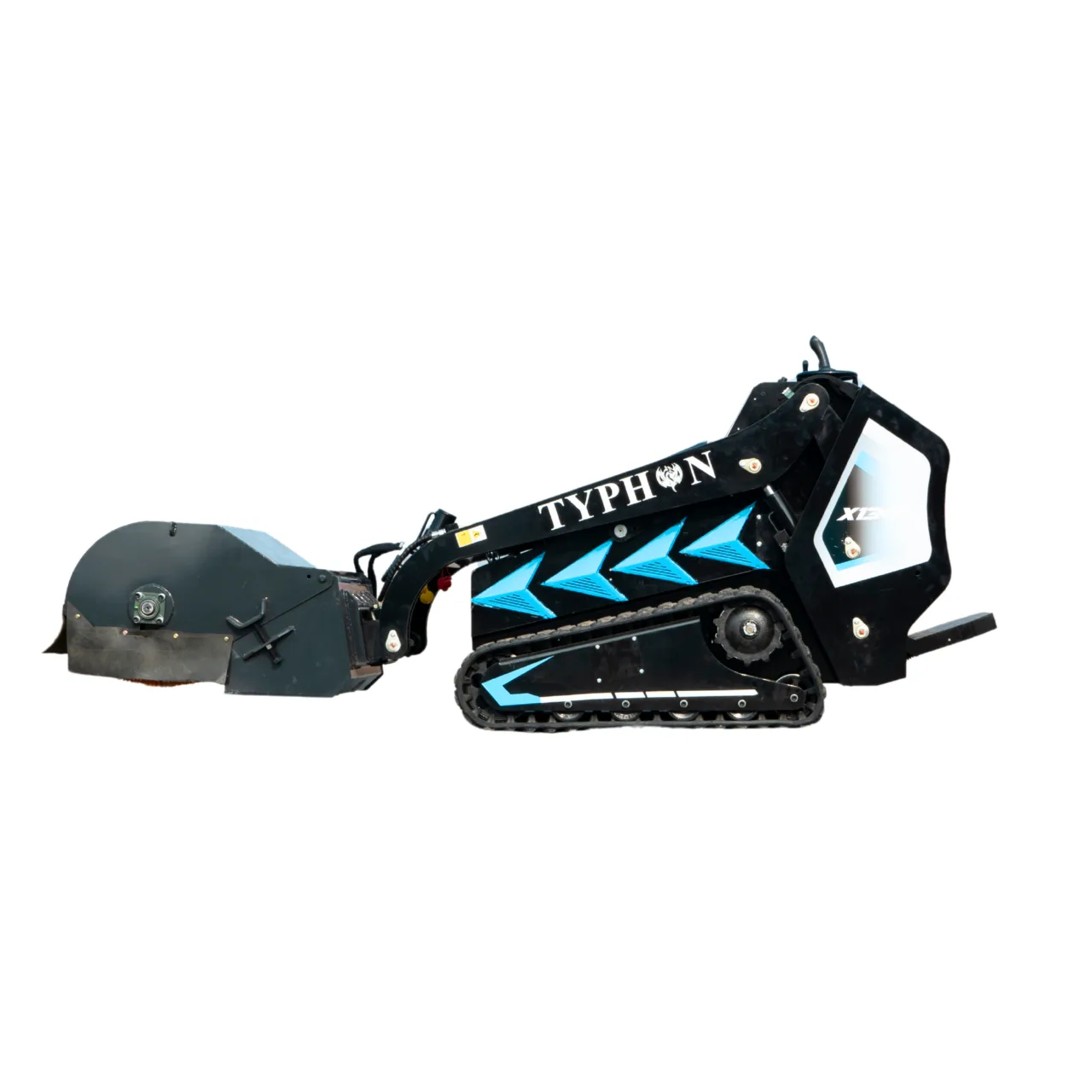 Hydraulic Pickup Sweeper Broom Attachment for TYPHON STOMP X1300 & STOMP 509 Mini Skid Steers - Image 2